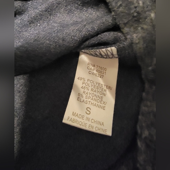 Chaser Sweatshirt womens Small Gray HelloGoodTimes Pullover Soft NWT - Picture 7 of 8